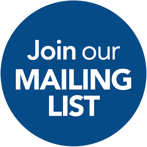 加入我们的邮件列表文本覆盖海军蓝色圆圈